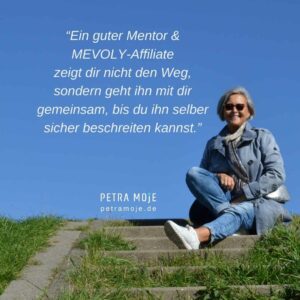 MEVOLY Mentor / MEVOLY Affiliate Petra Moje. https://youtu.be/g6wkvGomTjM
und MEVOLY Shop: https://youtu.be/g6wkvGomTjM