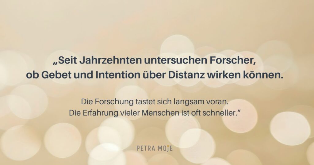 Fernbesprechen Forschung Intention Gebet Distanz