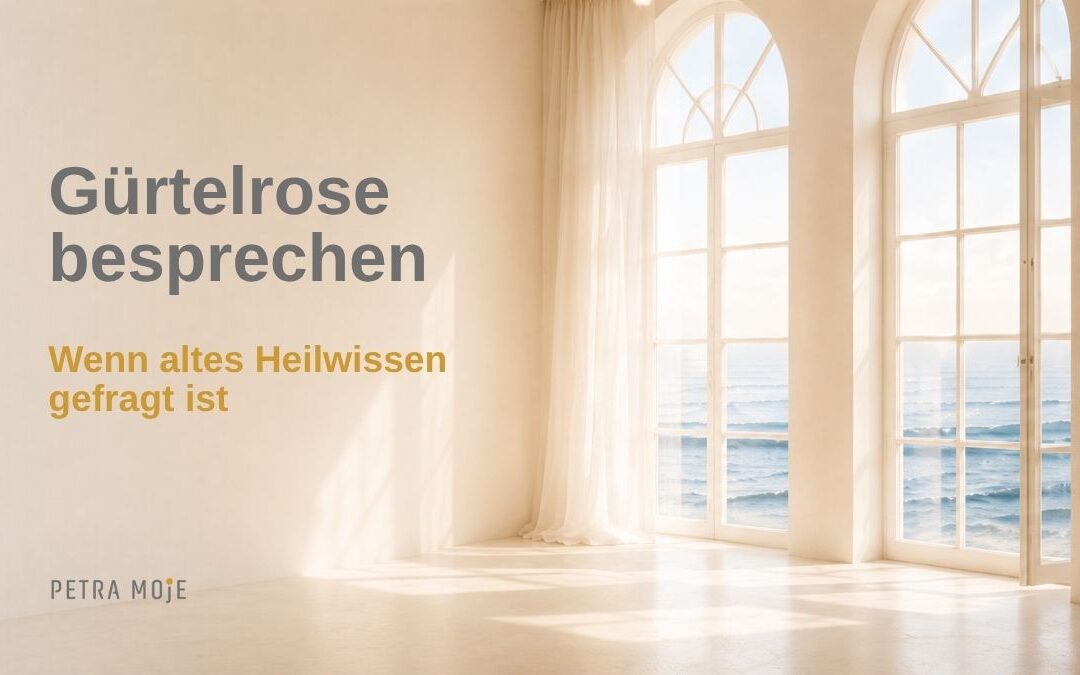 Gürtelrose besprechen. Heller Raum mit großen Fenstern und Meerblick als Beitragsbild zum traditionellen Besprechen bei Gürtelrose