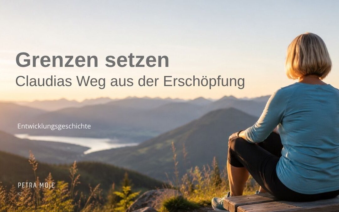 Grenzen setzen: Claudia blickt nach einer Zeit der Erschöpfung in die Weite