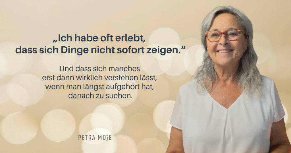 Petra Moje mit über 35 Jahren Erfahrung im Besprechen und in der Anwendung von Heilversen der Volksmedizin.