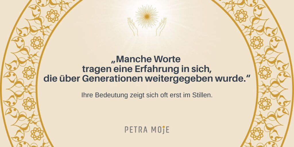 Heilverse beim Besprechen – Weitergabe traditioneller Heilworte von Generation zu Generation.