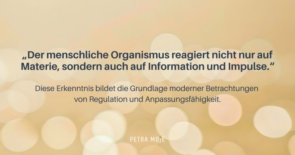 Wie funktioniert Besprechen auf tieferen Ebenen – der menschliche Organismus reagiert auf Information und Impulse und unterstützt Regulation und Anpassungsfähigkeit